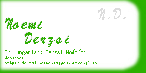 noemi derzsi business card